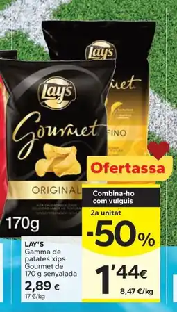 Caprabo LAY'S Gamma de patates xips Gourmet de senyalada oferta