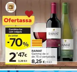 Caprabo RAIMAT Gamma de vi de senyalada oferta