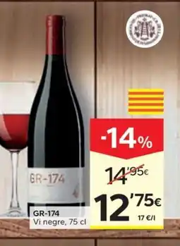 Caprabo GR-174 Vi negre oferta