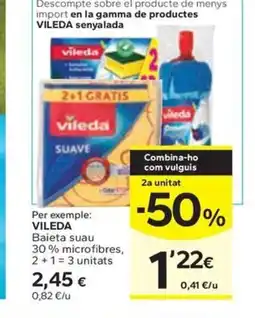 Caprabo VILEDA Baieta suau 30% microfibres oferta