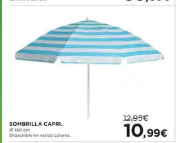 Hipercor Sombrilla capri oferta