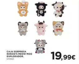 Hipercor Caja sorpresa niinoo's meow moo explorador. oferta