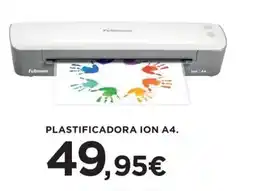 Hipercor Plastificadora ion a4 oferta