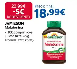 Costco JAMIESON Melatonina oferta