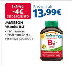 Costco JAMIESON Vitamina B12 oferta