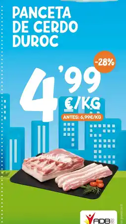 AhorraMas Panceta de cerdo duroc oferta