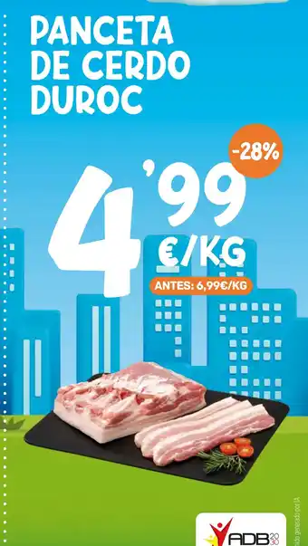 AhorraMas Panceta de cerdo duroc oferta
