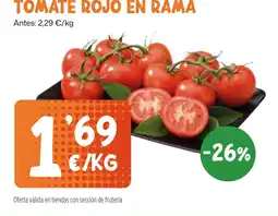 AhorraMas Tomate rojo en rama oferta