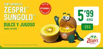 Kiwi amarillo zespri sungold