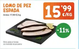 AhorraMas Lomo de pez espada oferta