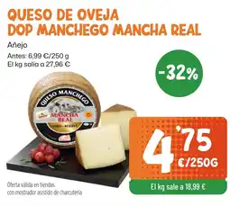 AhorraMas Queso de oveja dop manchego mancha real oferta