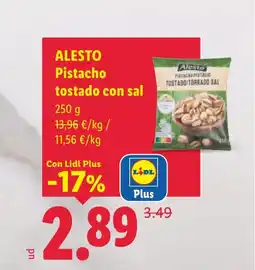 Lidl ALESTO Pistacho tostado con sal oferta