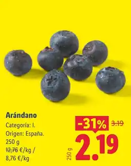 Lidl Arándano oferta
