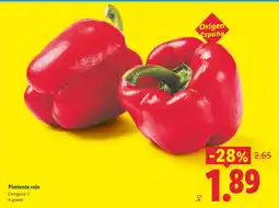 Lidl Pimiento rojo oferta