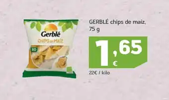 HiperDino Chips de maíz 75 g gerblé oferta