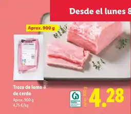 Lidl Trozo de lomo de cerdo oferta