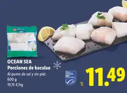 Lidl OCEAN SEA Porciones de bacalao oferta