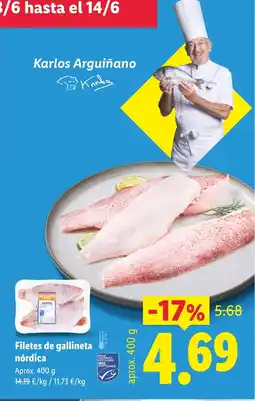 Lidl Filetes de gallineta nórdica oferta