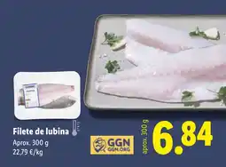 Lidl Filete de lubina oferta