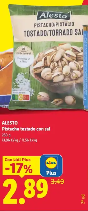 ALESTO Pistacho tostado con sal