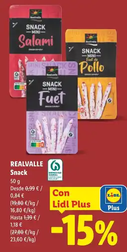 Lidl REALVALLE Snack oferta