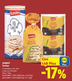Lidl SONDEY Tortitas oferta