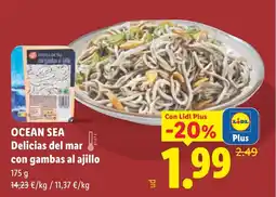 Lidl OCEAN SEA Delicias del mar con gambas al ajillo oferta