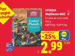 Lidl VITASIA Mejillones MSC oferta