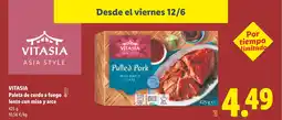 Lidl VITASIA Paleta de cerdo a fuego lento con miso y arce oferta