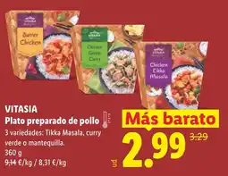 Lidl VITASIA Plato preparado de pollo oferta