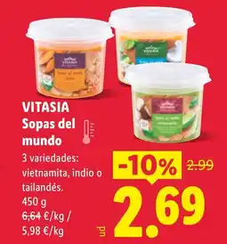 Lidl VITASIA Sopas del mundo oferta