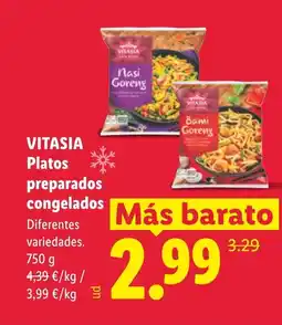 Lidl VITASIA Platos preparados congelados oferta