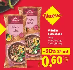 Lidl VITASIA Fideos Soba oferta