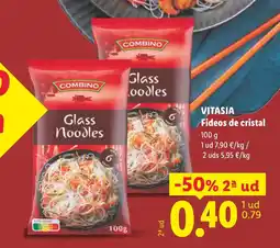 Lidl VITASIA Fideos de cristal oferta