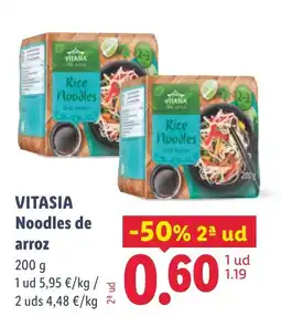 Lidl VITASIA Noodles de arroz oferta