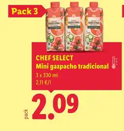 Lidl CHEF SELECT Mini gazpacho tradicional oferta