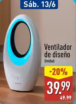 ALDI Ventilador de diseño oferta