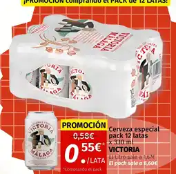 Maskom Supermercados VICTORIA Cerveza especial oferta