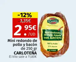 Maskom Supermercados CARLOTEÑA Mini redondo de pollo y bacón oferta