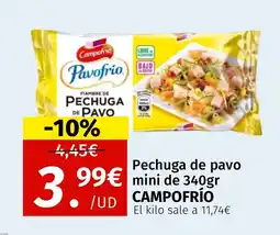 Maskom Supermercados CAMPOFRIO Pechuga de pavo mini oferta