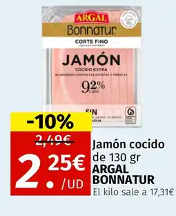Maskom Supermercados ARGAL BONNATUR Jamón cocido oferta