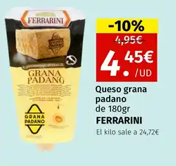 Maskom Supermercados FERRARINI Queso grana padano oferta
