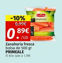 Maskom Supermercados PRIMEALE Zanahoria fresca oferta