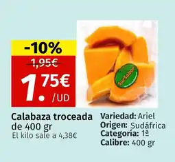 Maskom Supermercados Calabaza troceada oferta