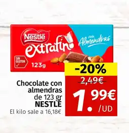 Maskom Supermercados NESTLE Chocolate con almendras oferta