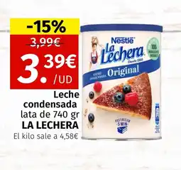 Maskom Supermercados LA LECHERA Leche condensada lata oferta