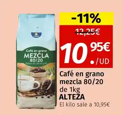 Maskom Supermercados ALTEZA Café en grano mezcla 80/20 oferta