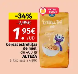 Maskom Supermercados ALTEZA Cereal estrellitas de miel oferta