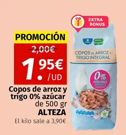 Maskom Supermercados ALTEZA Copos de arroz y trigo 0% azúcar oferta