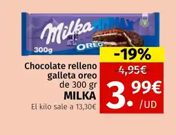 Maskom Supermercados MILKA Chocolate relleno galleta oreo oferta